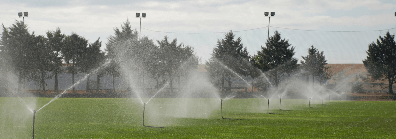 Football pitch irrigation.